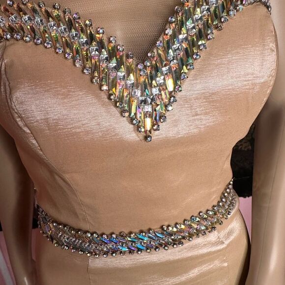 Rachel Allen Princess Champagne Gown - Picture 3 of 11